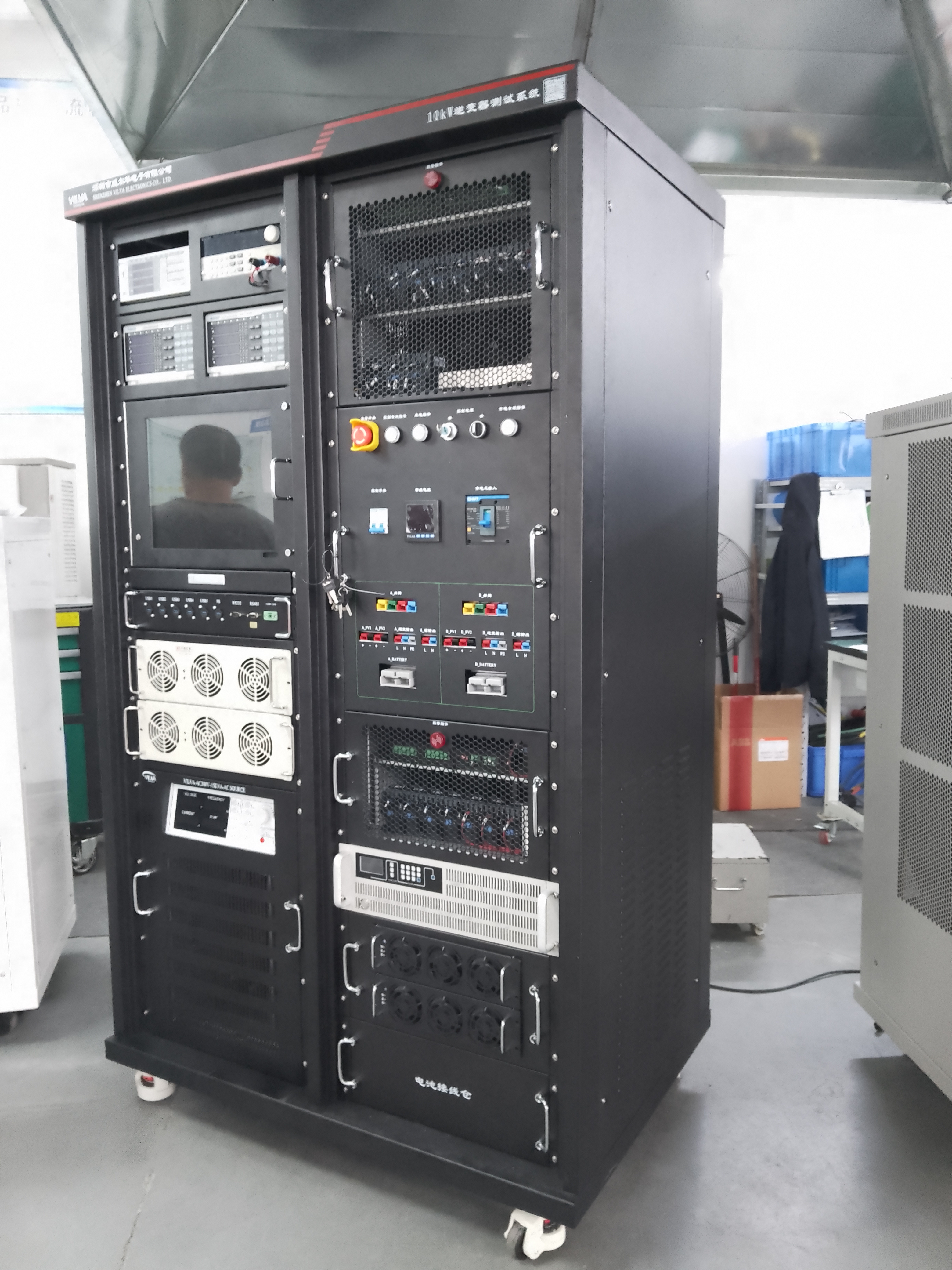 VILVA 10KW 三相儲能逆變器 ATE 測試平臺